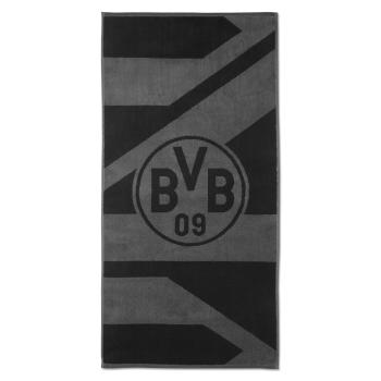 Borussia Dortmund BVB Handtuch grau/schwarz 50 x 100 cm